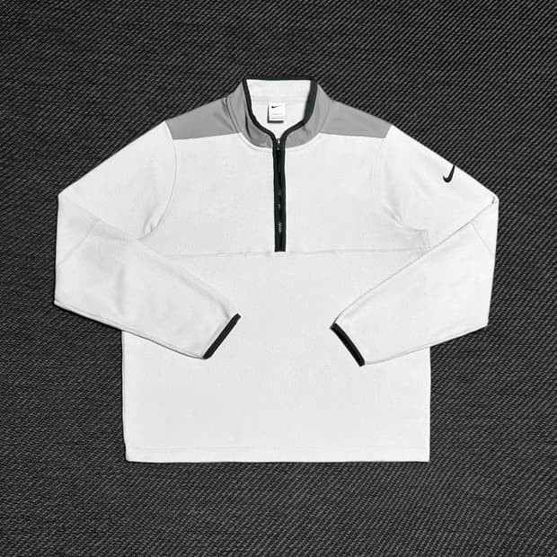 [M] Nike 나이키 스우시 아이보리 반집업 풀오버 후리스