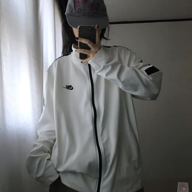 나이키 화이트 오버핏 져지