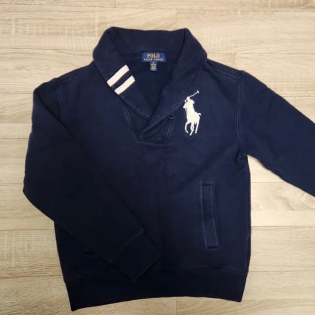 정품 폴로랄프로렌 빅포니 카라 맨투맨 M