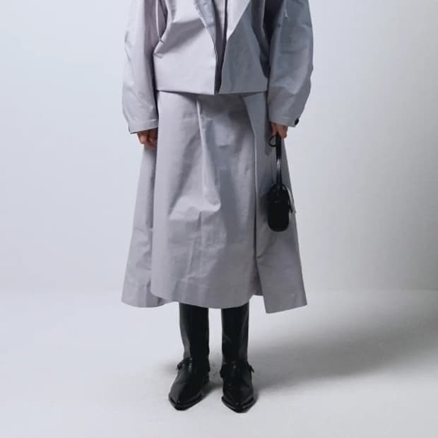 에핑글러 오리가미 스커트 매트 시아 그레이