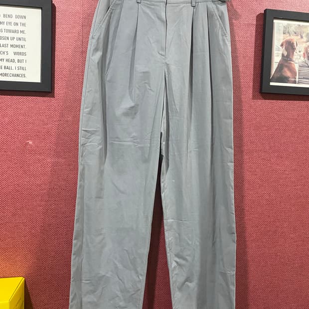 믹쏘 그레이 핀턱 와이드 슬랙스 24