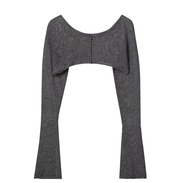 [새상품] 오픈와이와이 CROPPED BOLERO CARDIGAN, GR