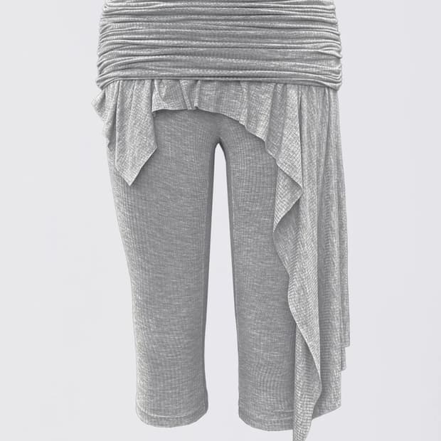 스컬프터 sculptor asymmetric skirt leggings
