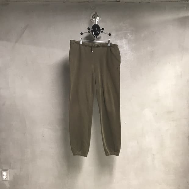 폴로 랄프로렌 카키 기모 스웨트 팬츠 L