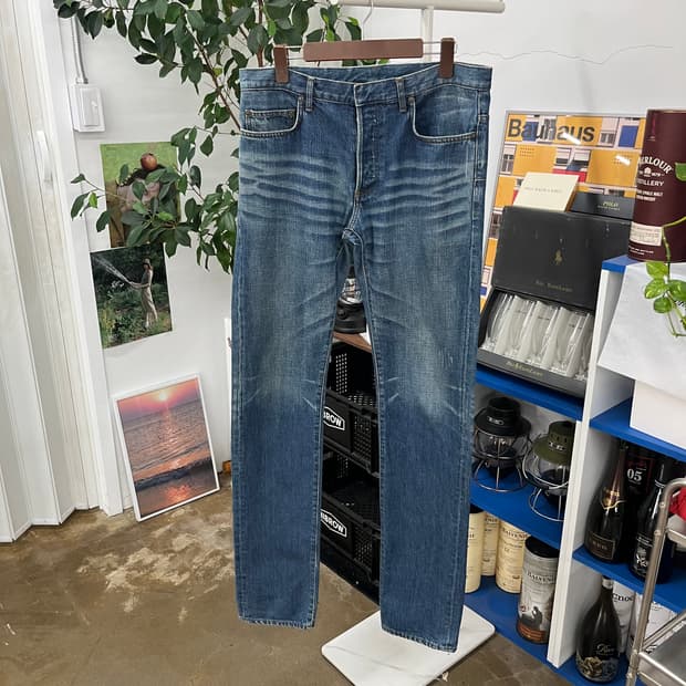 디올 워싱 데님팬츠 32