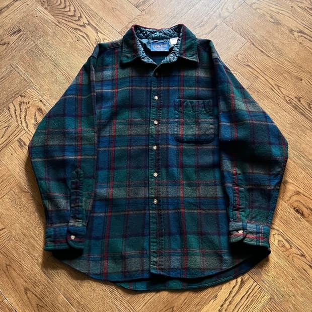 [M]PENDLETON 펜들턴 Made in USA 체크 울 셔츠