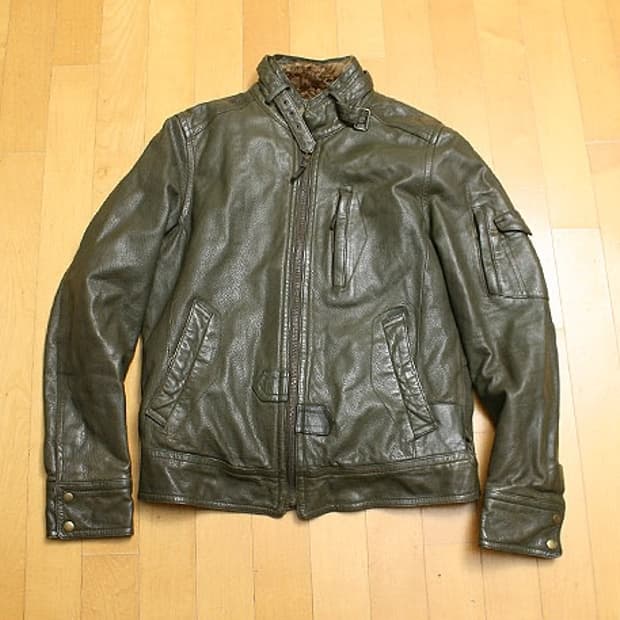 타임 양가죽 자켓 100