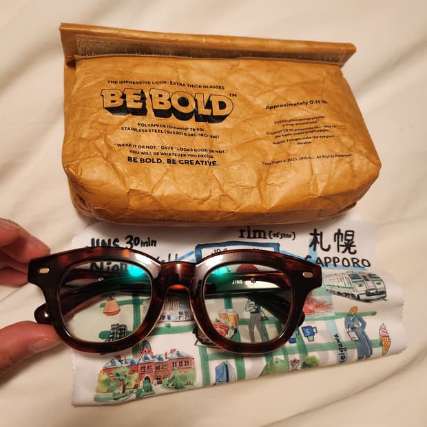 진스 비볼드 브라운 틴트 선글라스 JINS BE BOLD