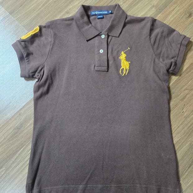 폴로 랄프로렌 옐로우 포니 티셔츠