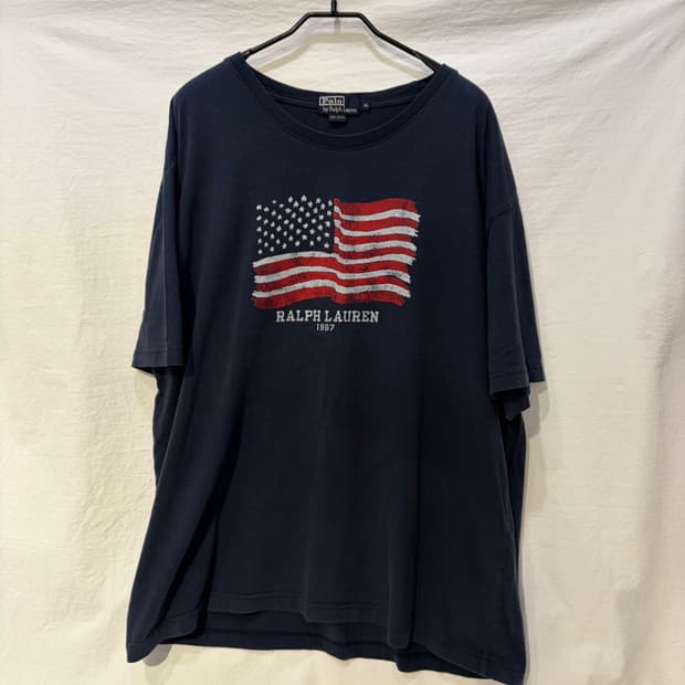 폴로 랄프로렌 성조기 네이비 반팔 티셔츠