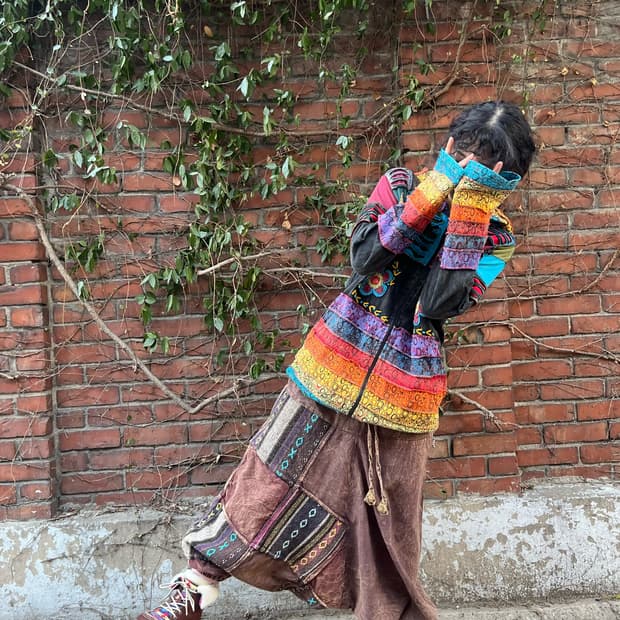 히피 패치 사무엘 팬츠