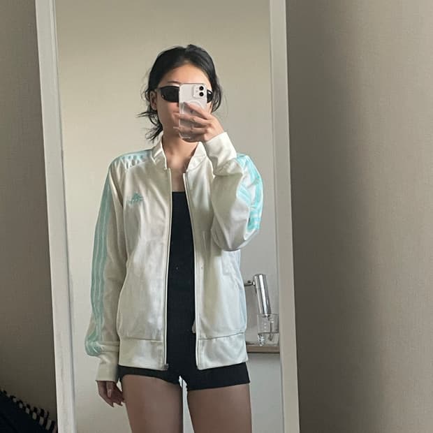 아디다스 져지 흰색 민트
