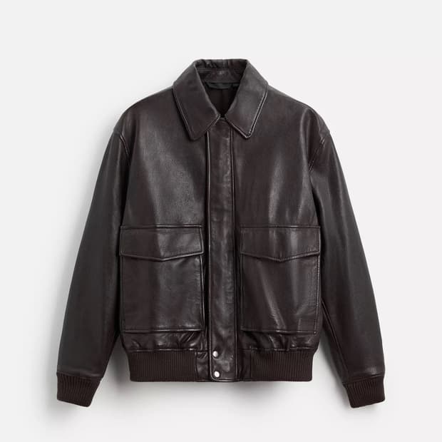 ZARA 자라 양가죽 A2 레더자켓 브라운 M