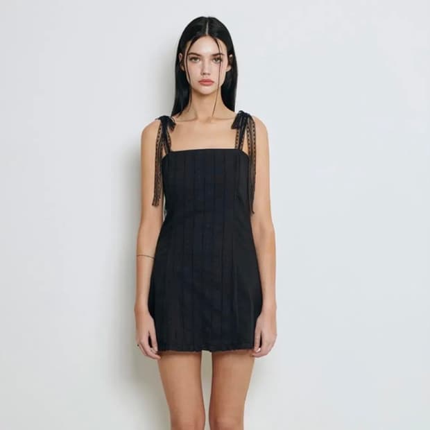 낫유어로즈 티아 드레스 블랙 m