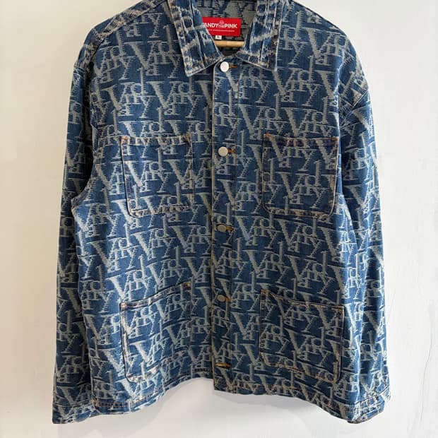 반디더핑크 모노그램 데님자켓