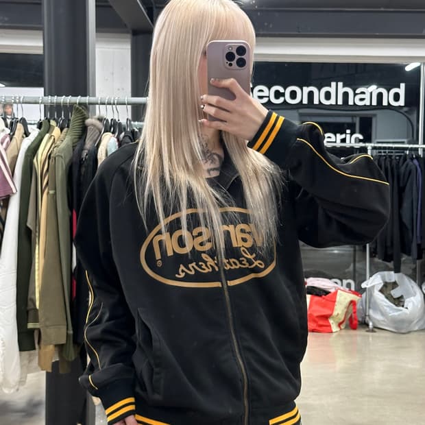 벤슨 로고 디테일 져지 집업