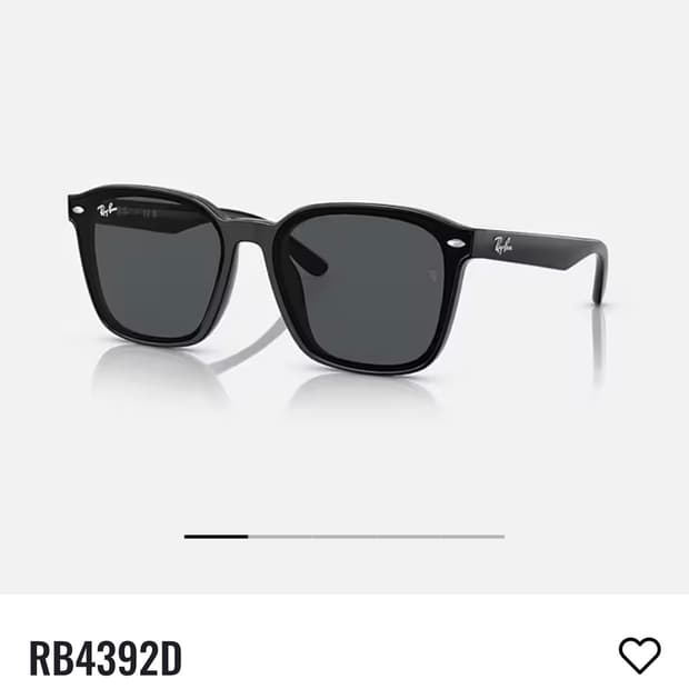 레이밴 RB4392D 폴리쉬드 다크 프레임