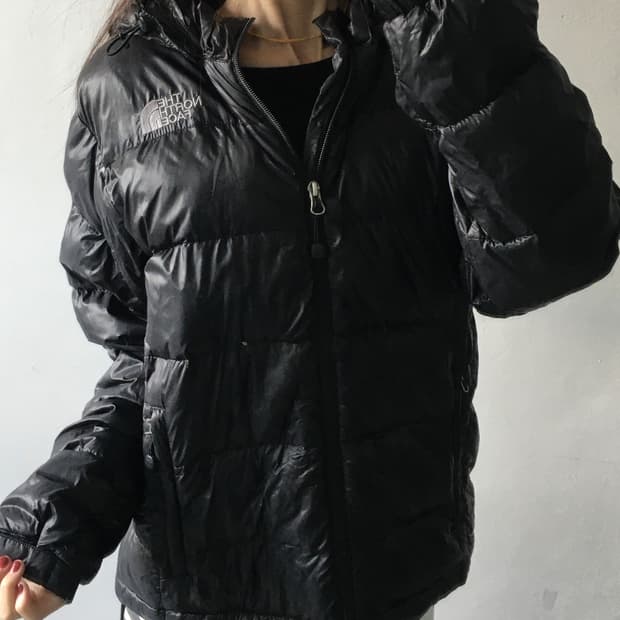 노스페이스 가슴로고 눕시패딩