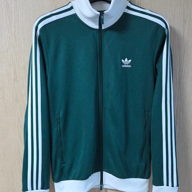 (착샷) 아디다스 베켄바우어 그린 컬리지에이트 져지 트랙탑