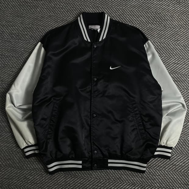 00s 나이키 올드스쿨 박시핏 사틴 자켓o 3850