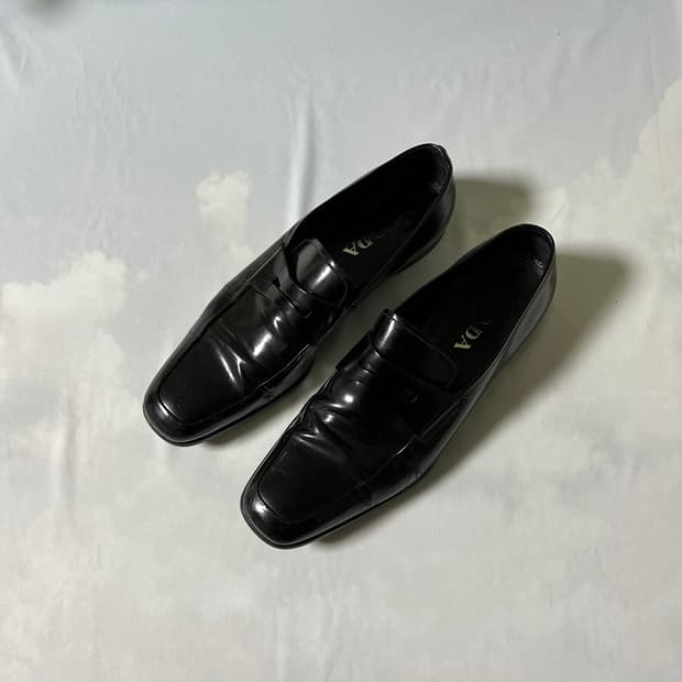 Prada strap loafers