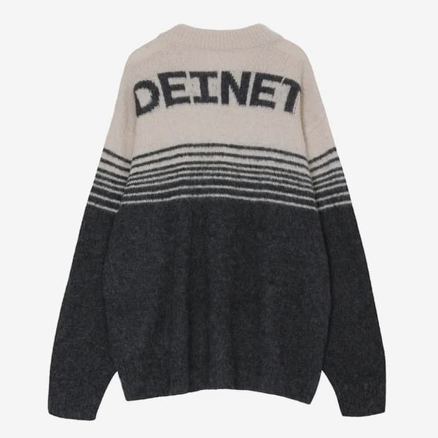 다이닛 DEINET 티라미수 스트라이프 니트