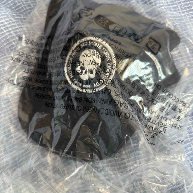 슈프림 x 넘버 나인 6-패널 블랙 - 25FW