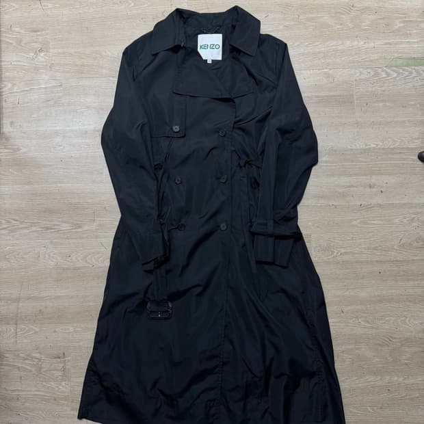 겐조 벨티드 트렌치코트