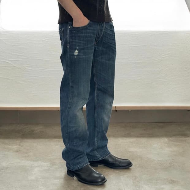 디젤 라키 플레어 데님팬츠