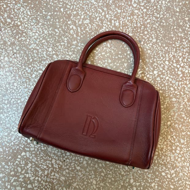 Nakazawa Brick Color Leather Tote Bag