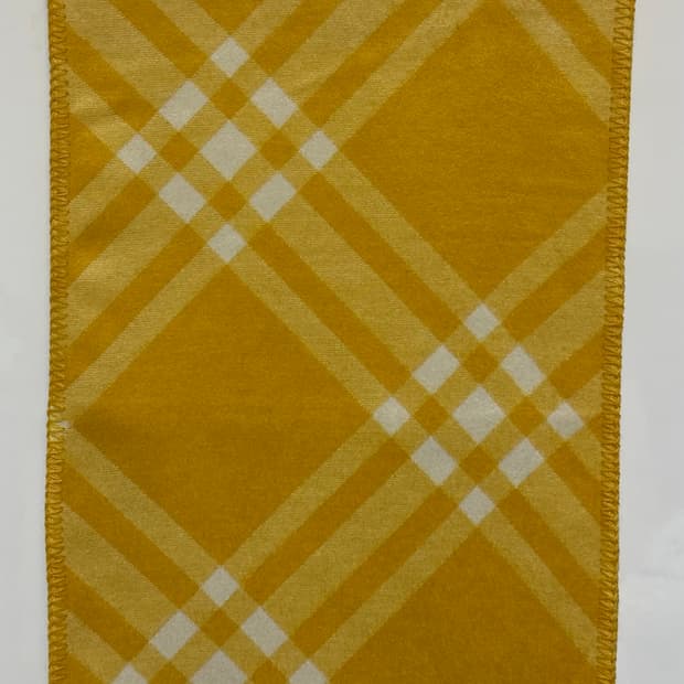 버버리 옐로우 체크 울머플러 남여공용