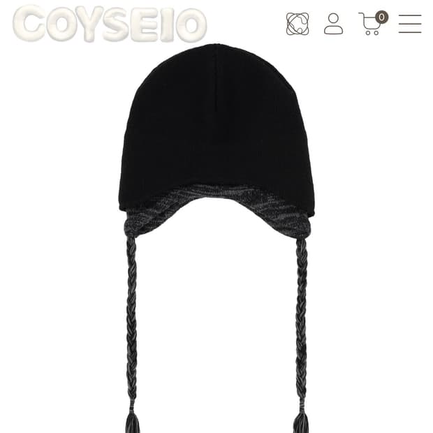 코이세이오 double tropper 비니 블랙