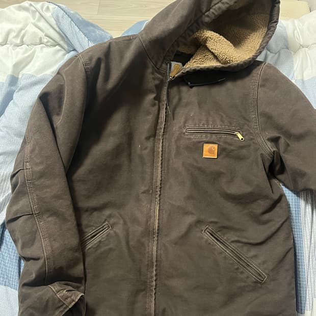 OG 칼하트 j141 디트로이트 시에라자켓 다 크브라운