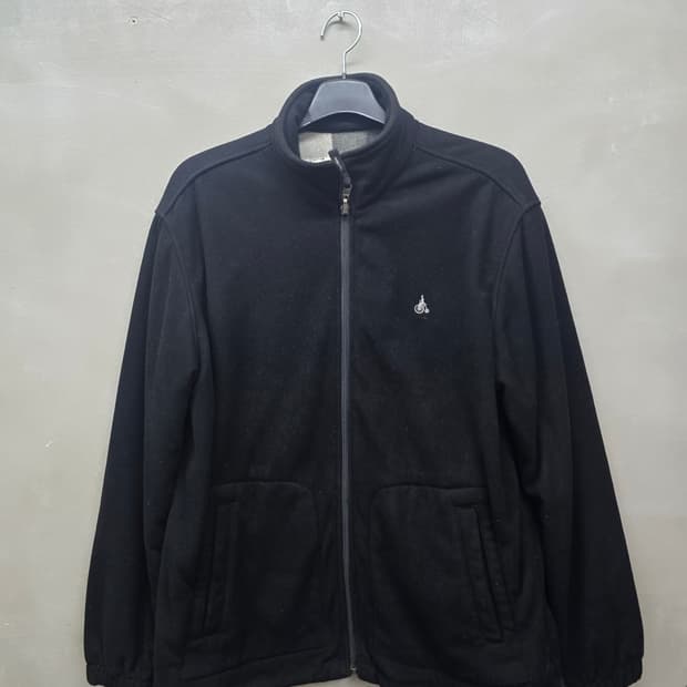 빈폴 검정 후리스 자켓 100