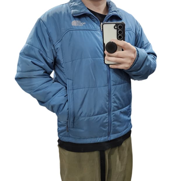 S 90-95) 노스페이스 엑셀로프트 스카이블루 경량패딩