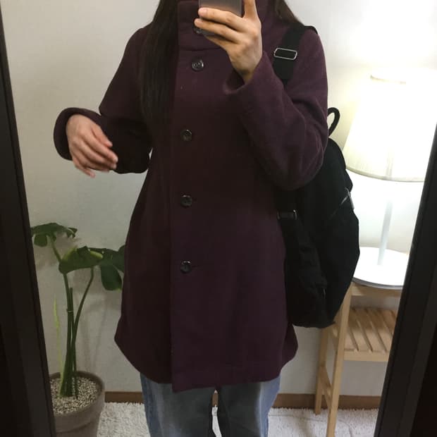 muted purple vintage coat