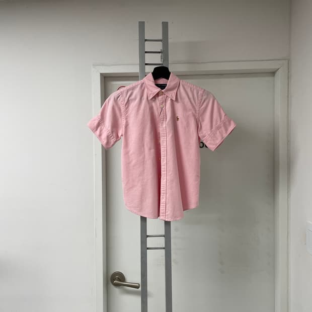 폴로 랄프로렌 반팔 핑크 셔츠 2(W)