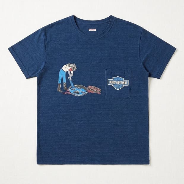 [4] 캐피탈 할리데이비슨 천축 반팔 티셔츠