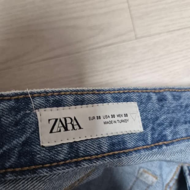 자라(ZARA) 페인팅 데미지 워싱 데님 팬츠 - 30사이즈