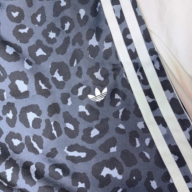 아디다스 와이드 레그 새틴 팬츠 L