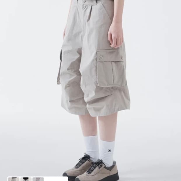 새상품) 더콜디스트모먼트 버뮤다 팬츠 카고팬츠 s