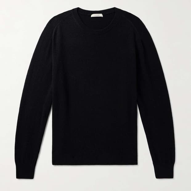 르메르 24SS 울 블랜드 크루넥 점퍼 블랙 M