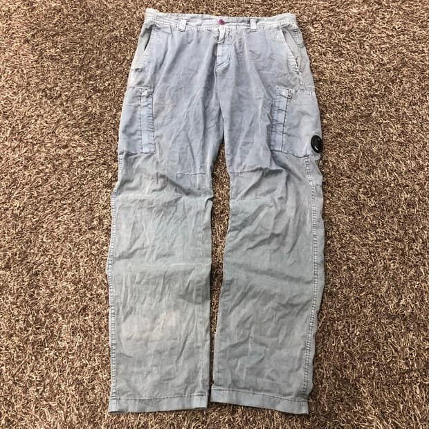 CP컴퍼니 렌즈 가먼트다잉 카고 고글 팬츠