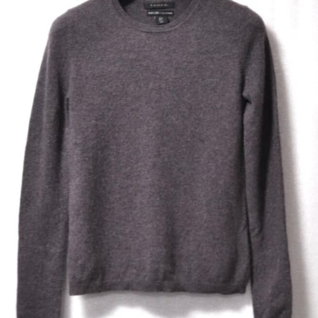 타하리(TAHARI)/여성캐시미어니트티(캐시미어100%)사이즈55