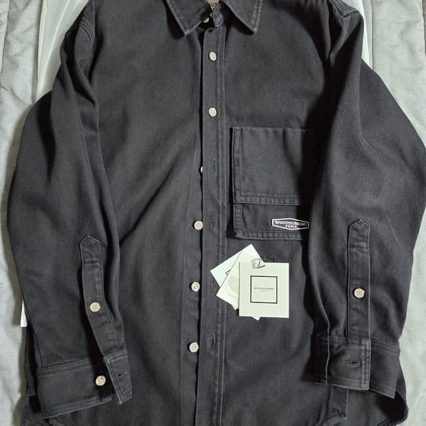 [46] 21ss 우영미 백로고 흑청 데님 셔츠 자켓
