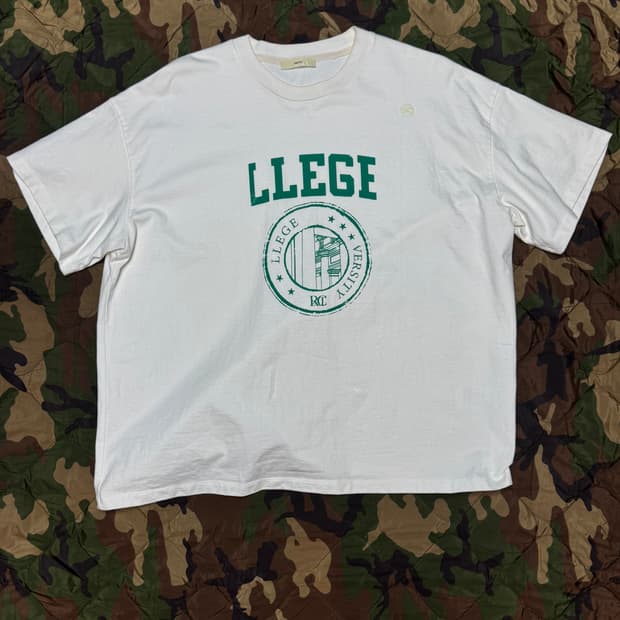 렉토 LLEGE 티셔츠 화이트 프리사이즈