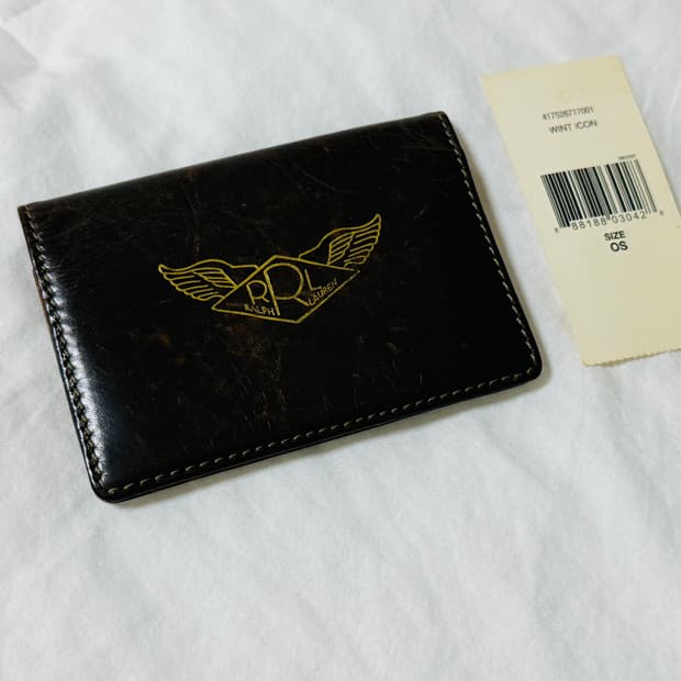 RRL 더블알엘 A-2 윙드로고 빌폴드 지갑