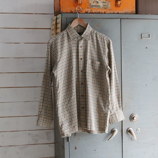 (착용컷) DAKS 린넨 체크 셔츠 (남성용 98)