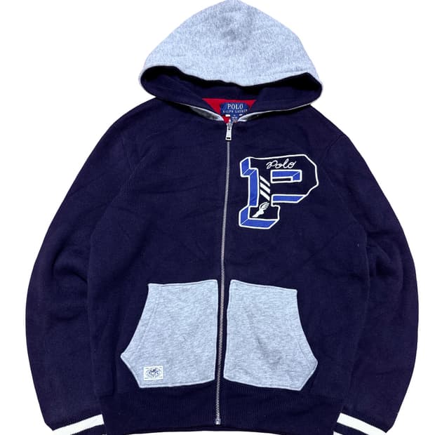 폴로 랄프로렌 니트 후드집업