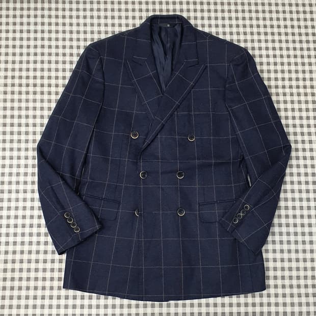 마에스트로 울100 더블버튼 블레이저 자켓 남자95